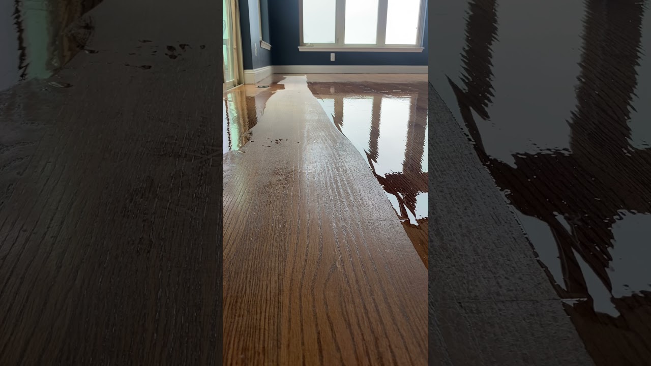 Applying finish with a T bar And how to finish your last pass