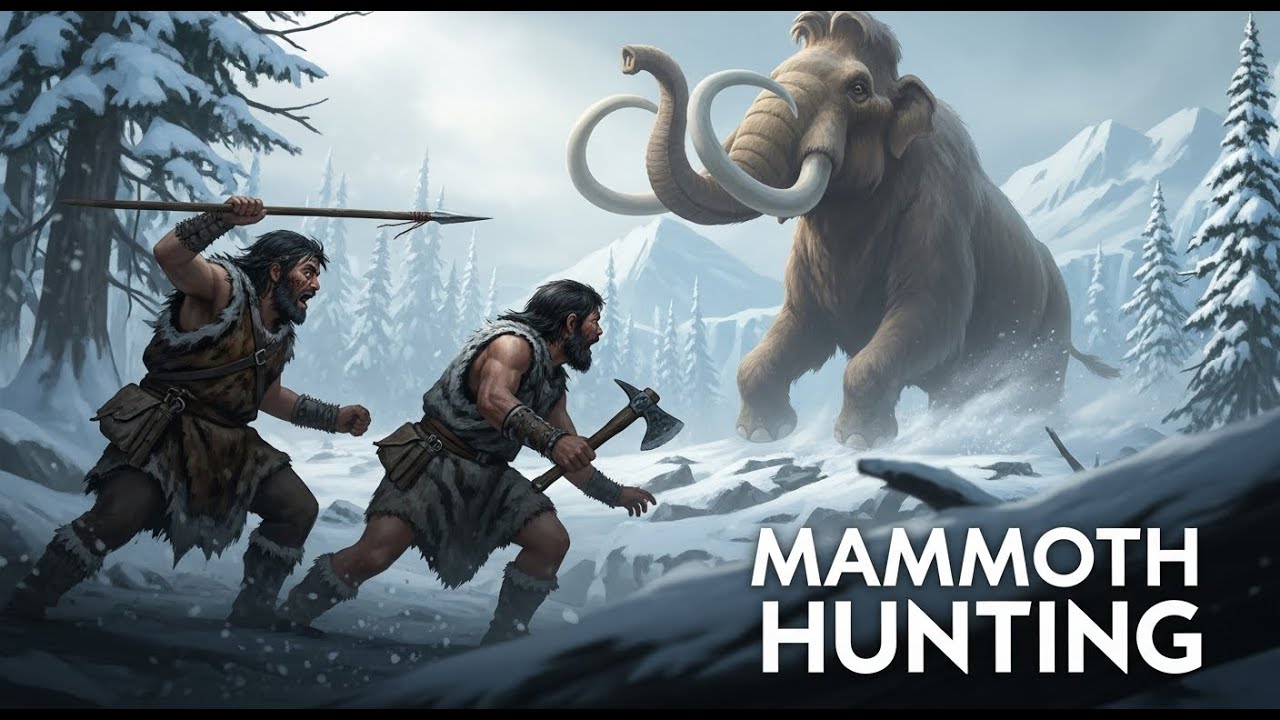 Life millions of years ago | How prehistoric humans survived by hunting mammoths.