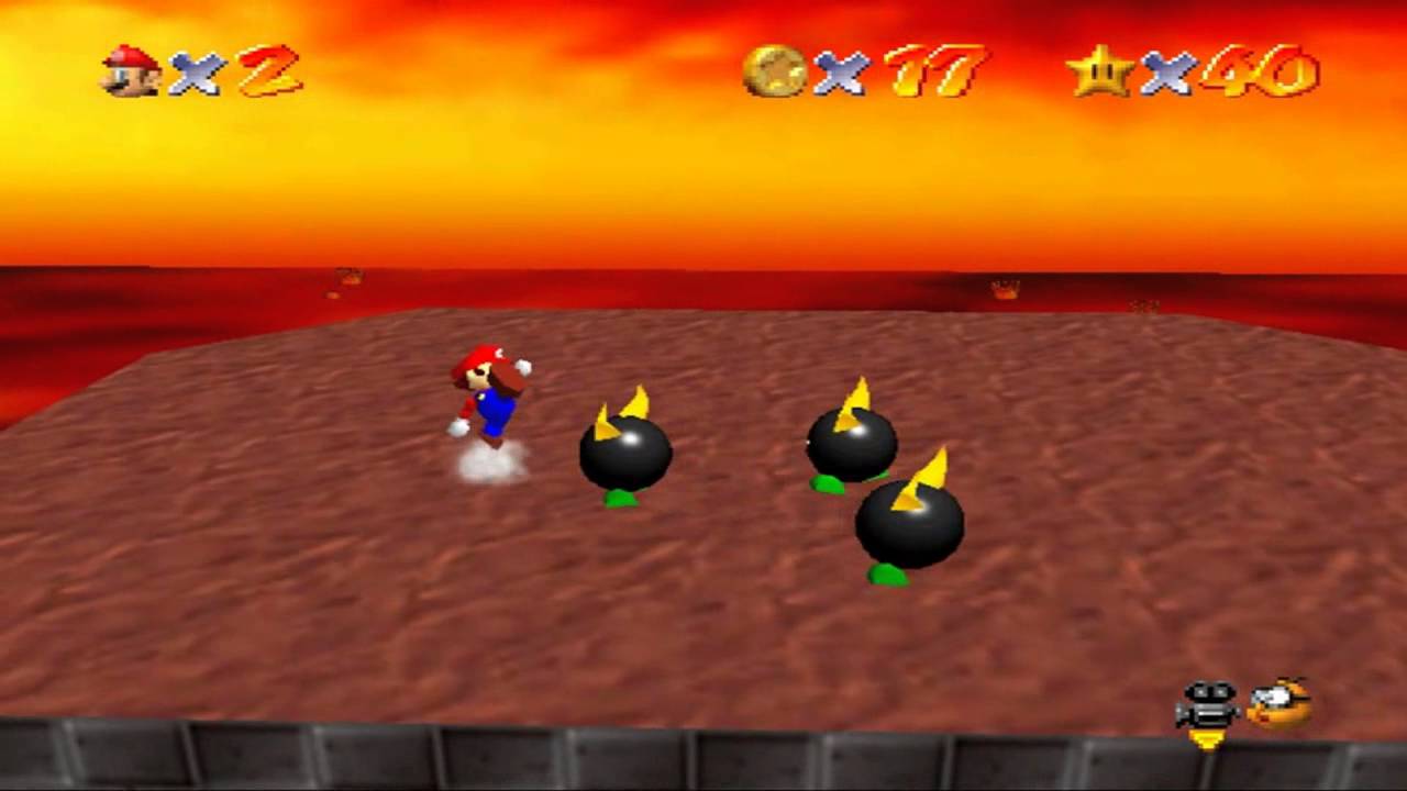 Super Mario 64 - Laves Fatales - Etoile 2 : Poussez les Petits Moches