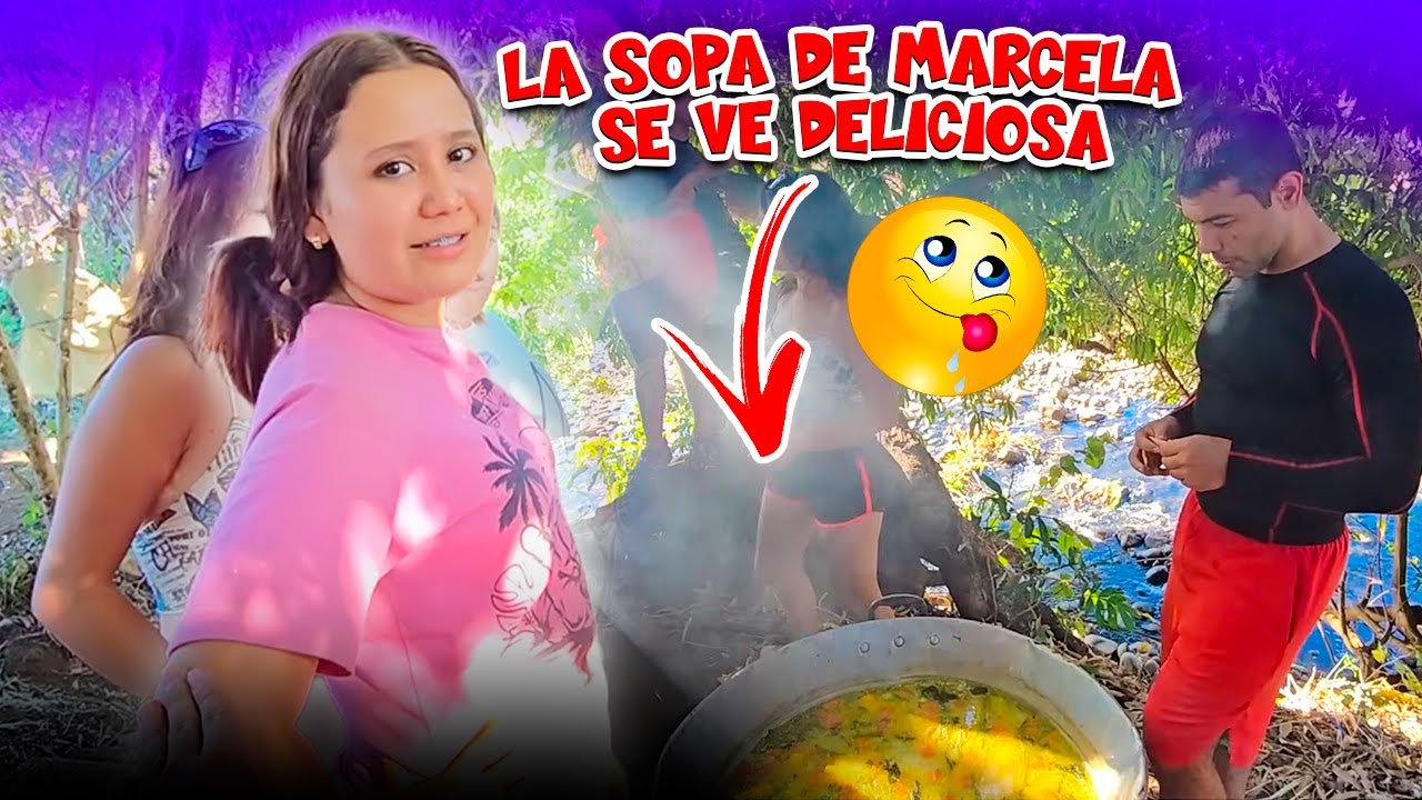 Marcela se lució en la cocina y preparó una sopa deliciosa