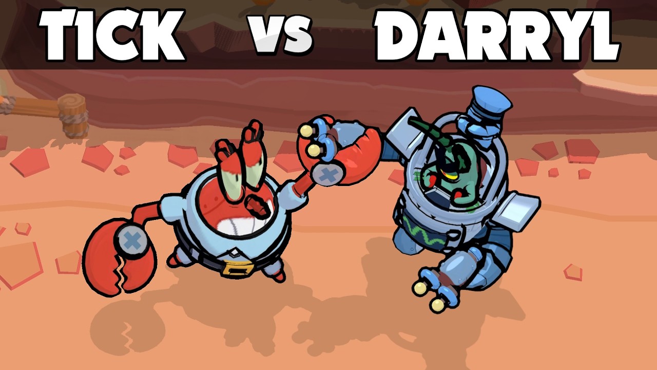 TICK vs DARRYL🍍 Brawl Stars