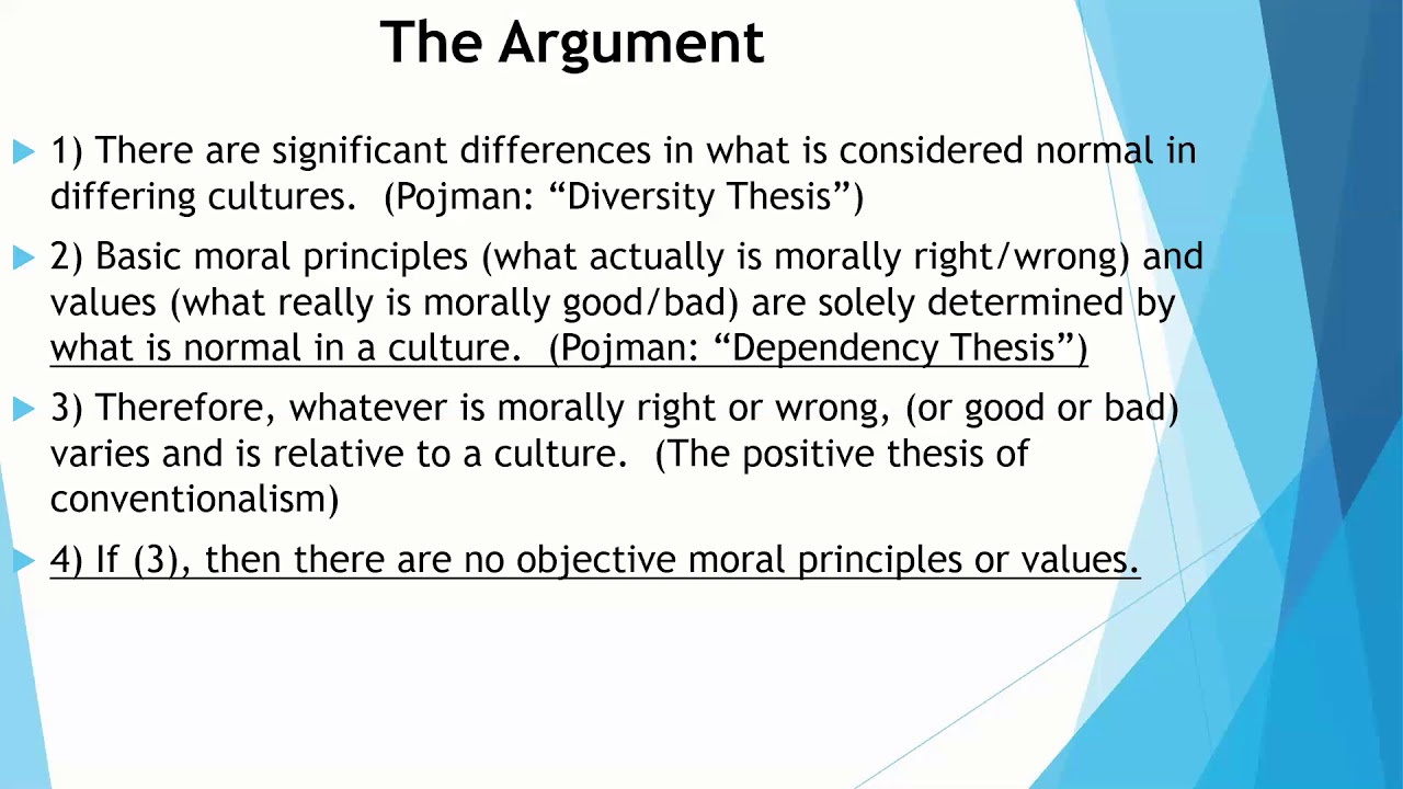 Moral Relativism: Ruth Benedict on Conventionalism