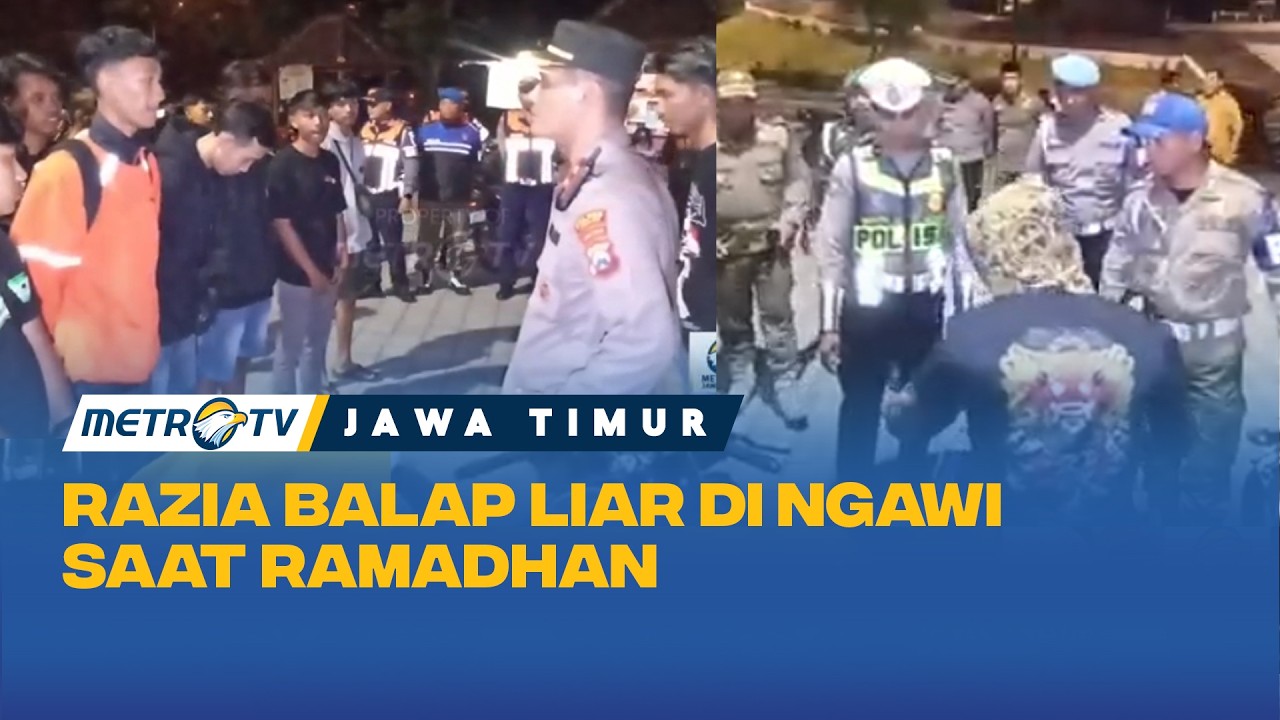 Razia Balap Liar Saat Ramadhan di Ngawi, Petugas Tindak Kendaraan Bronk