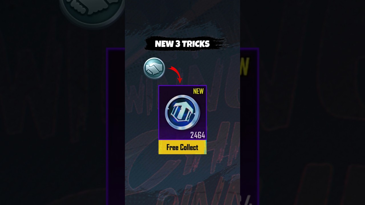 NEW 3 TRICKS FREE LUCKY COINS BGMI PUBG 😋😋