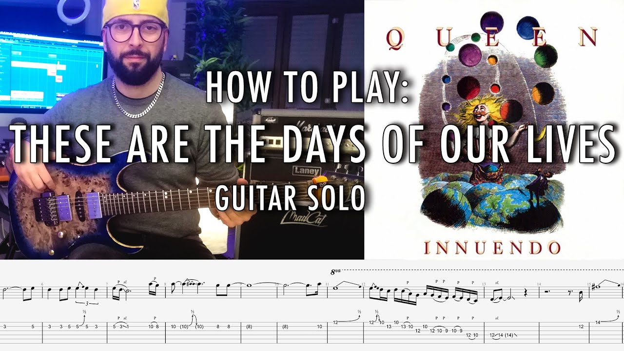 HOW TO PLAY: THESE ARE THE DAYS OF OUR LIVES | SOLO | In-Depth Guitar Lesson by Riccardo Gioggi