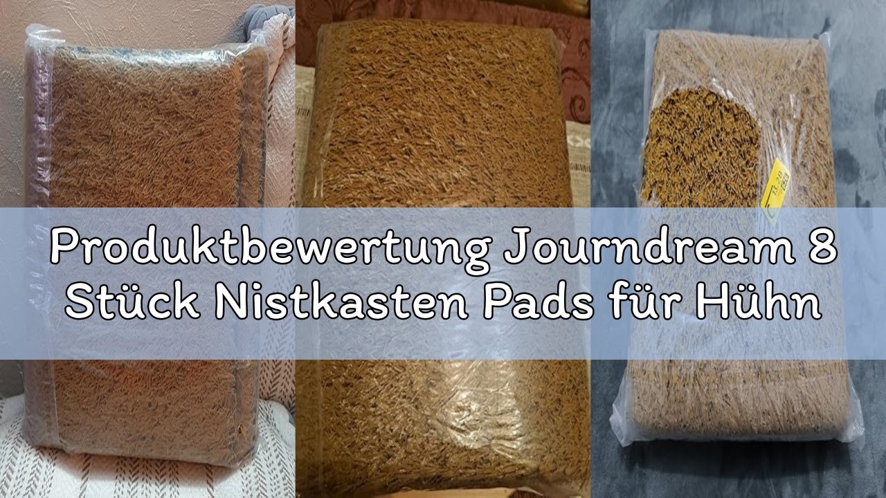 Produktbewertung Journdream 8 Stück Nistkasten Pads für Hühner 12''x12'',Waschbare Simuliertes Gras