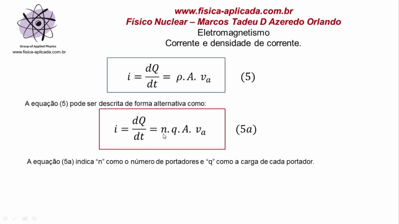 08 Corrente e densidade de corrente