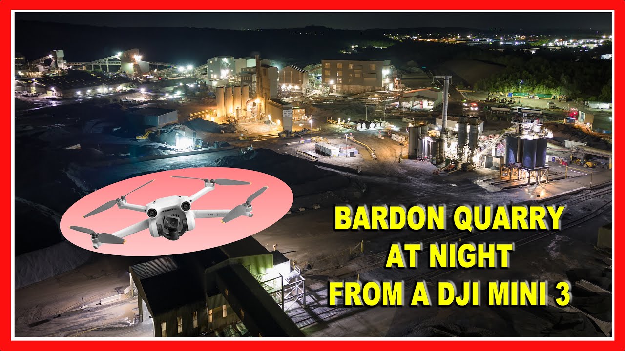 Bardon Quarry at Night DJI Mini 3 Pro