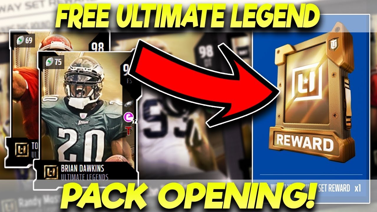 FREE ULTIMATE LEGEND PACK OPENING! 97+ GUARANTEED! NEW BRIAN DAWKINS! | MADDEN 18 ULTIMATE TEAM