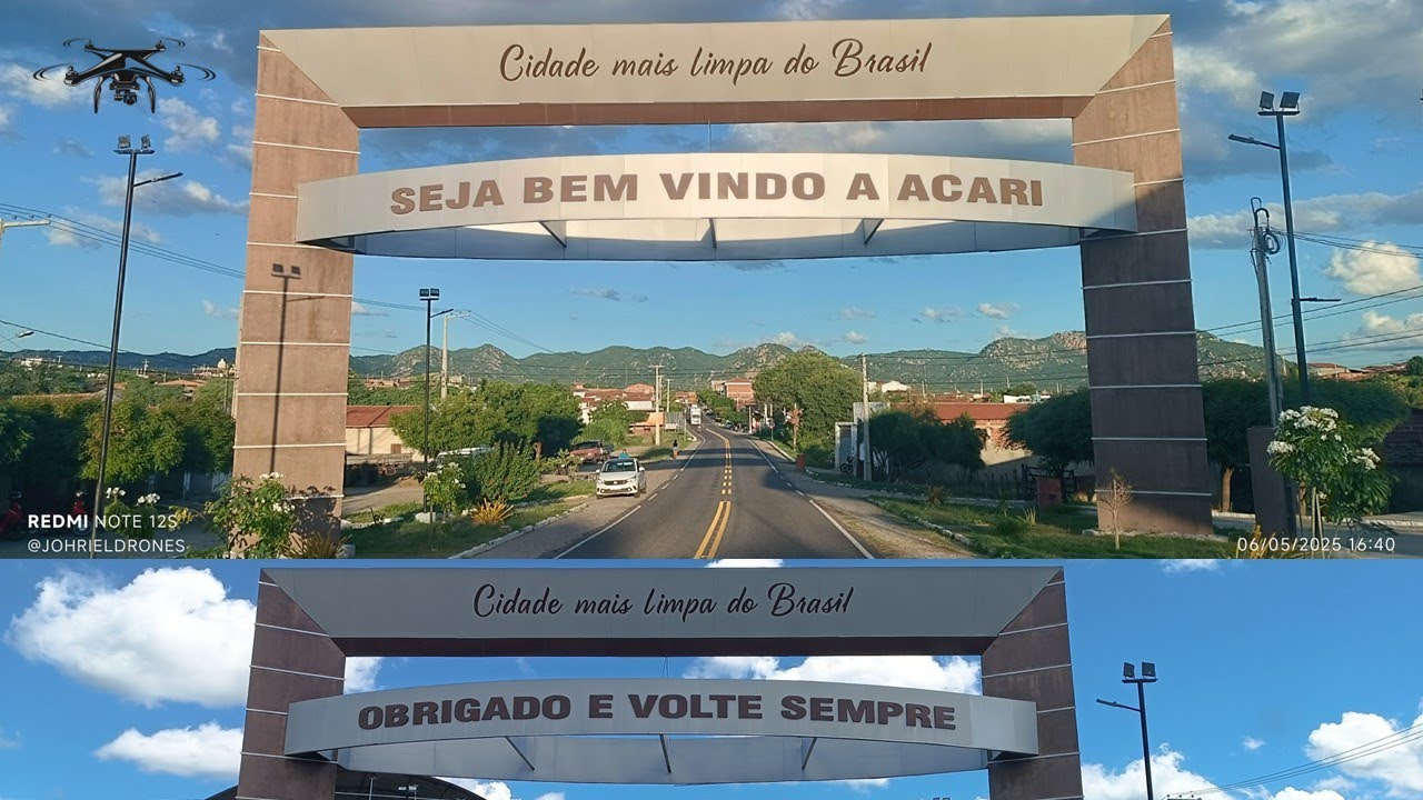 Acari a cidade mais limpa do Brasil Rio Grande do Norte por #JDrones #johrieldrones