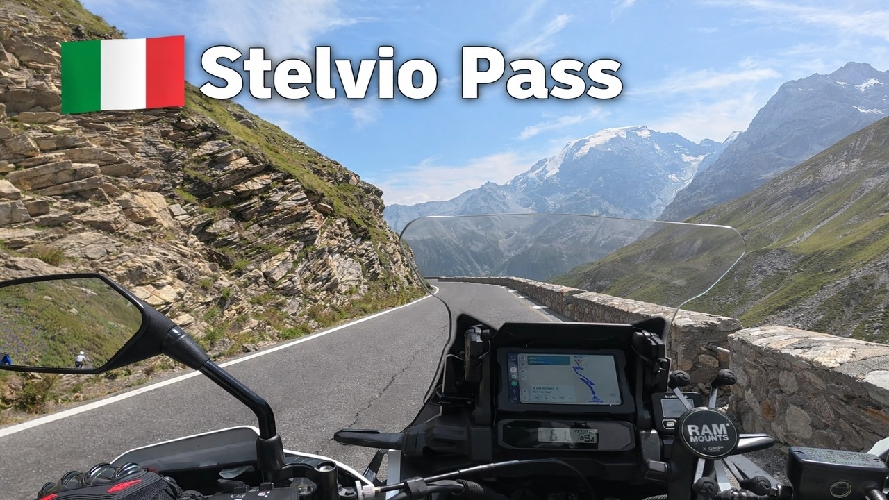 Kelionė motociklu po Europos kalnus (10 dalis): „Italija | Stelvio Pass
