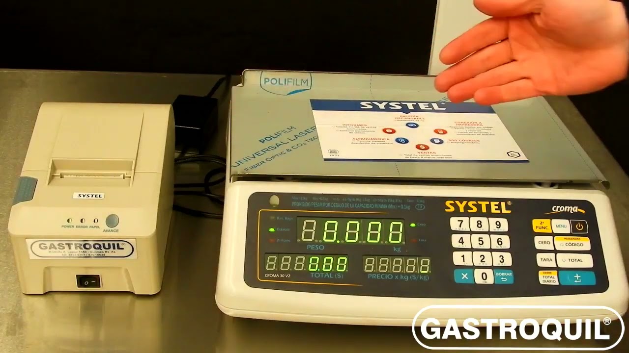 Como configurar balanza Systel Croma
