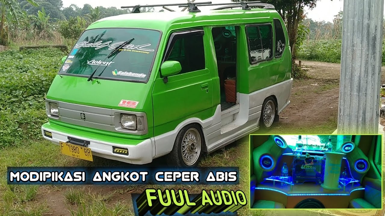 REVIEW .MODIFIKASI MOBIL ANGKOT FUUL AUDIO  CEPER ABIS NYAMAN BUAT HARIAN