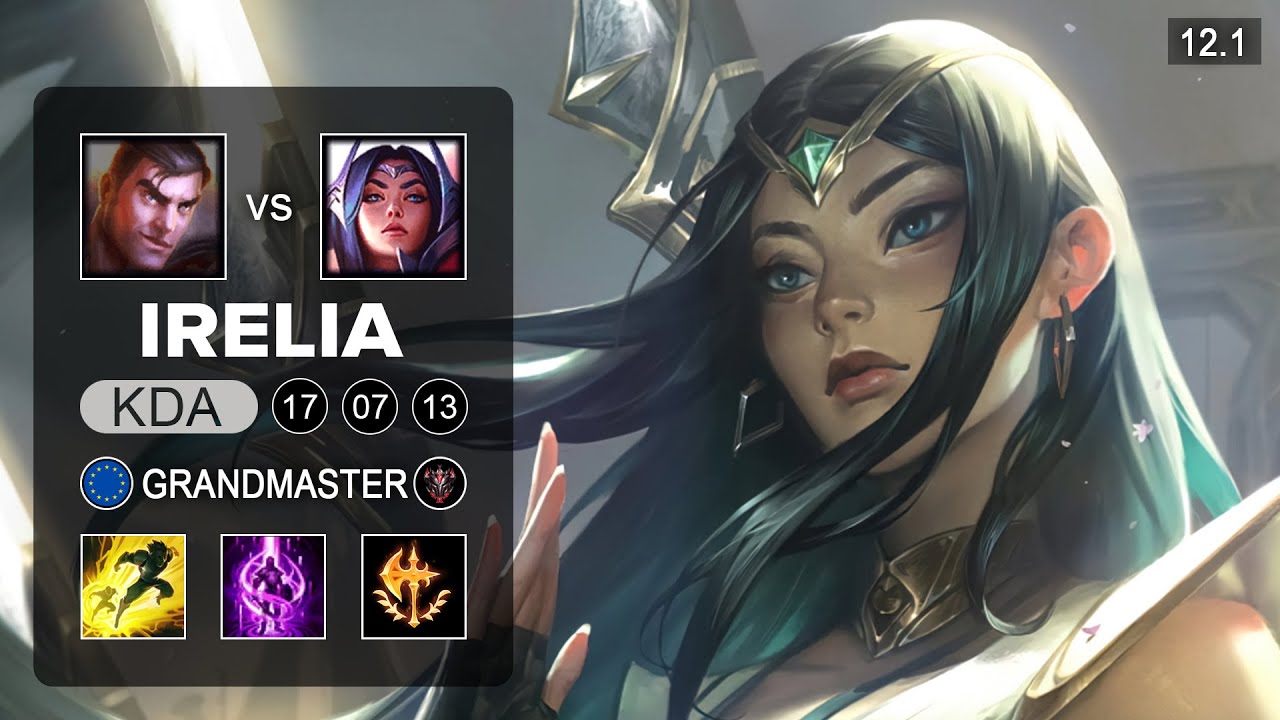 Irelia Mid vs Jayce - EUW Grandmaster - Season 12 Patch 12.1