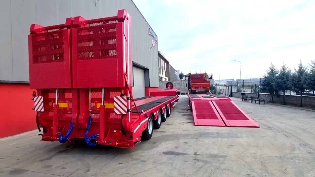 How is truck loading done on a lowbed trailer? / Lowbed &uuml;zerine kamyon y&uuml;klemesi nasıl yapılır?