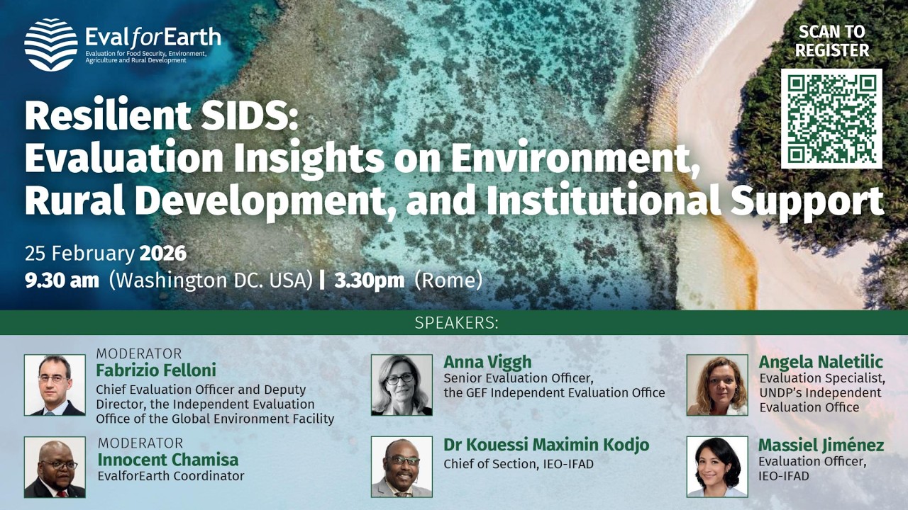Webinar: Resilient SIDS: Evaluation Insights on Environment, Rural Dev, & Institutional Support.