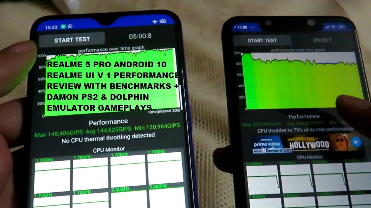 Realme 5 Pro Android 10 Realme UI v 1.0 Update Performance Review with Benchmark & Emulator Gameplay