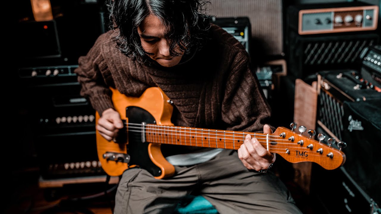 【Brush eight】TMG Guitar Co. Gatton “Blackguard” Butterscotch  Light Aging & Checking“1P RoastedMaple