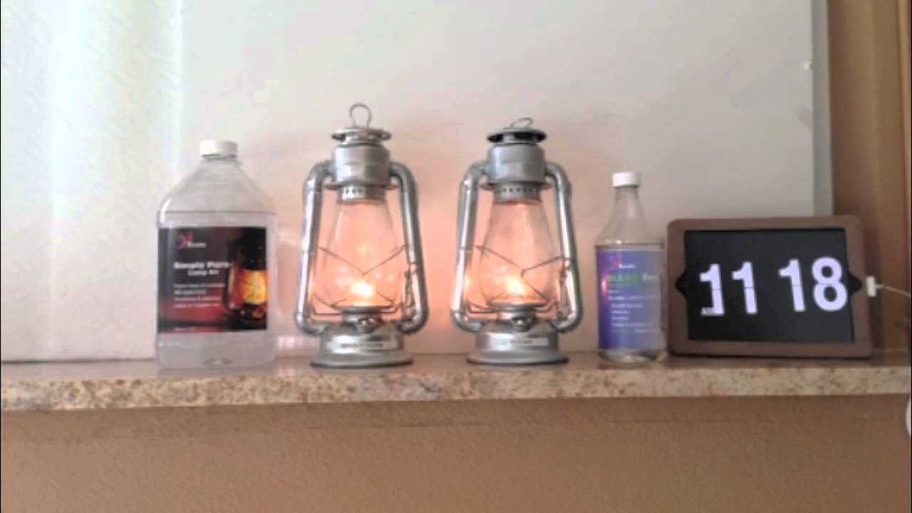 Time-Lapse Burn Test - Firefly CLEAN Lamp Oil vs. Paraffin Lamp Oil