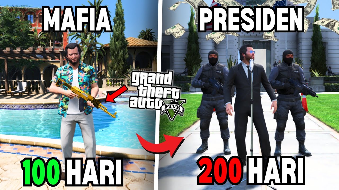 200 HARI DI GTA 5 DARI MAFIA SAMPAI JADI PRESIDEN TERKAYA