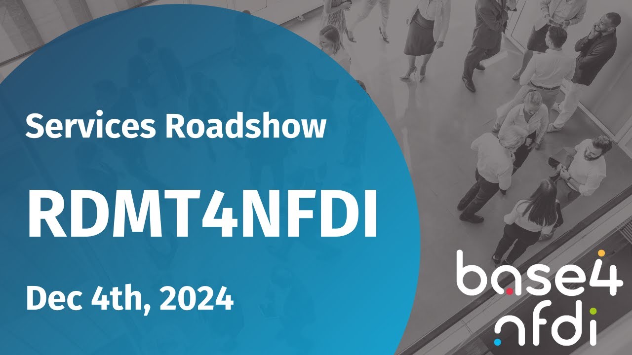 Services Roadshow by Base4NFDI - RDMTraining4NFDI