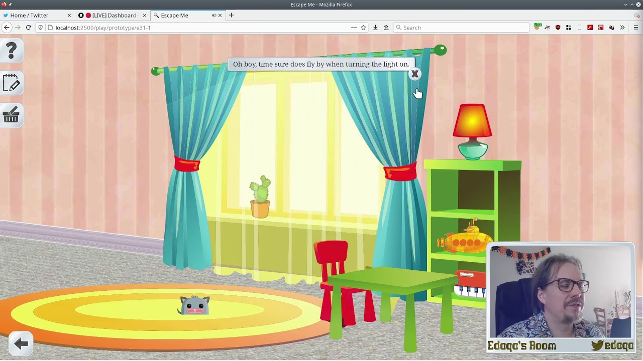 Edaqa's Room: How a lamp blinks for all players when clicked