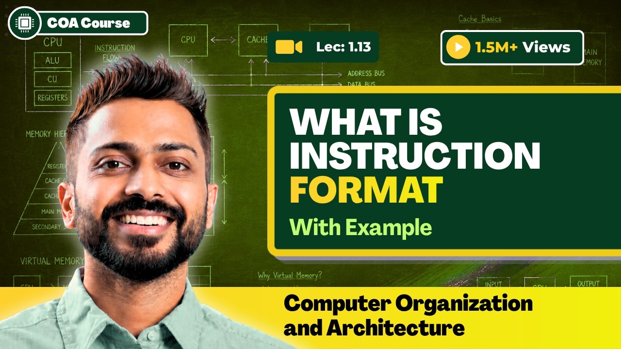 L-1.13: What is Instruction Format | Understand Computer Organisation with Simple Story