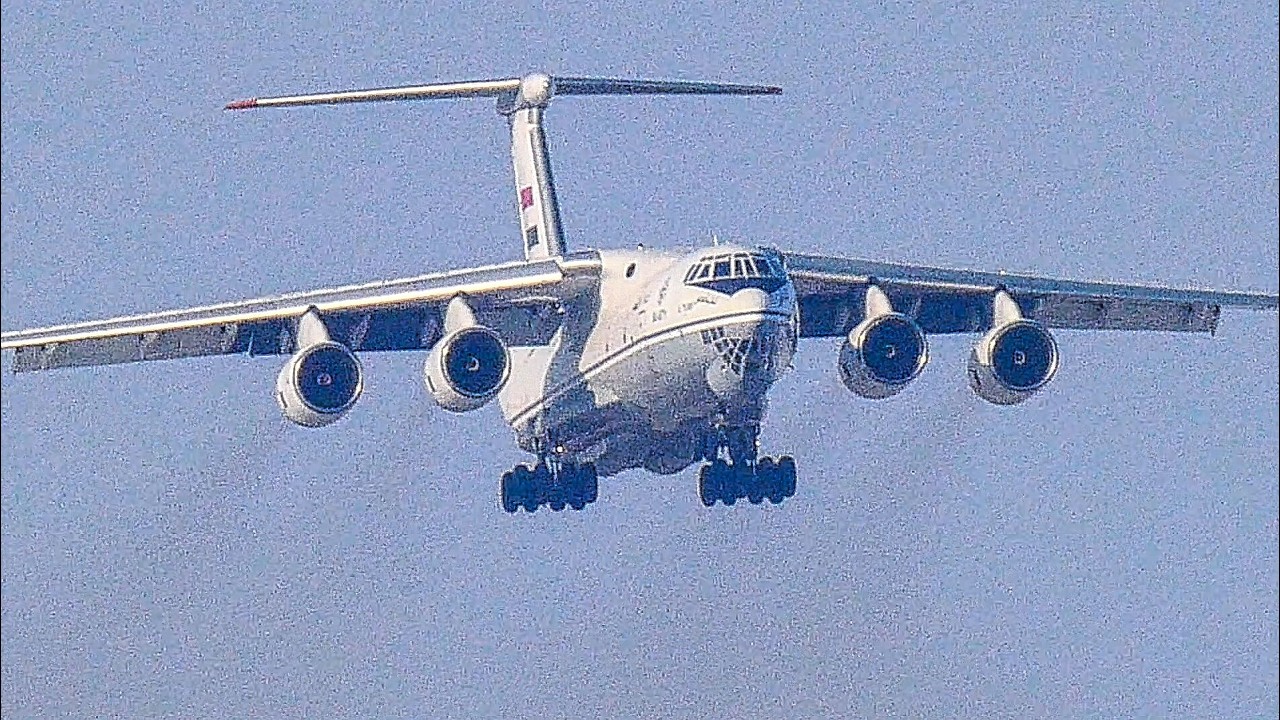Egypt Air Force Ilyushin IL-76MF STUNNING SNOW TAKEOFF from Batajnica | 4K