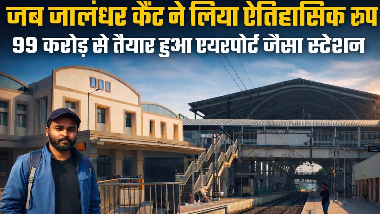 जब जालंधर कैंट ने लिया ऐतिहासिक रूप| एयरपोर्ट जैसा स्टेशन|Redevelopment of Jalandhar Cantt Station 