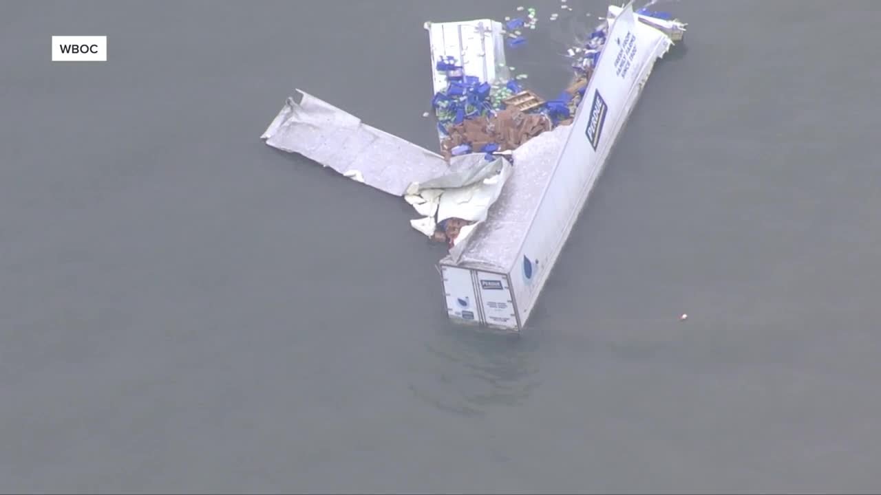 Perdue truck driver dead in Chesapeake Bay Bridge-Tunnel overboard crash
