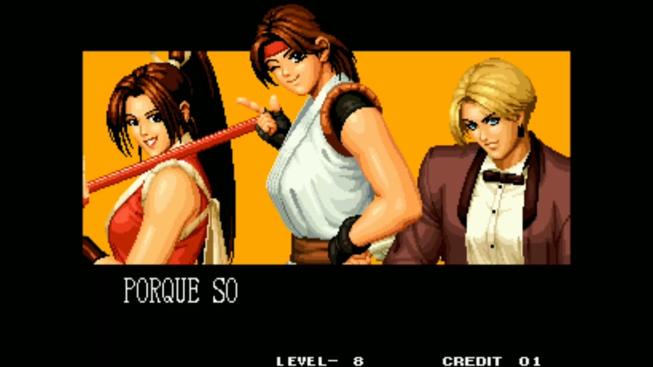 THE KING OF FIGHTERS 95 NEO GEO MVS ARCADE LEVEL 8 EIJI KISARAGI TAKUMA SAKAZAKI CLARK SEM FINAL
