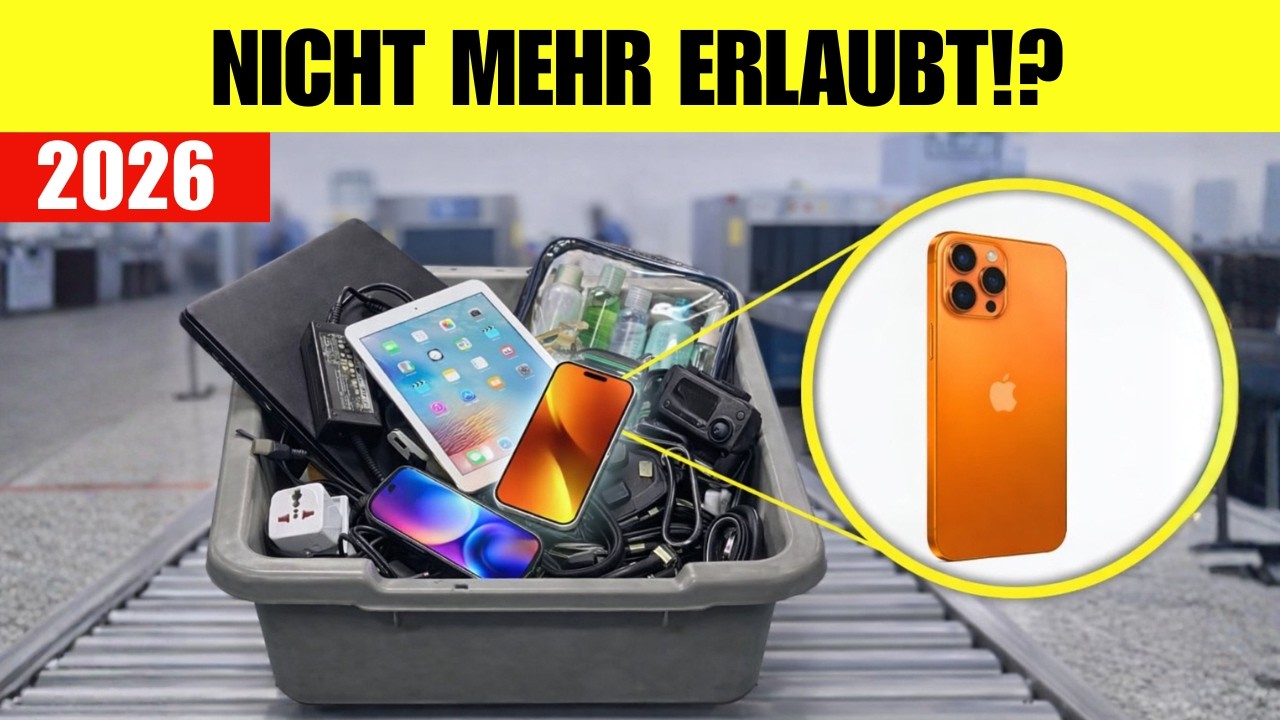 Die 15 Geräte, Die 2026 Die Sicherheitskontrolle Nicht Passieren Werden!