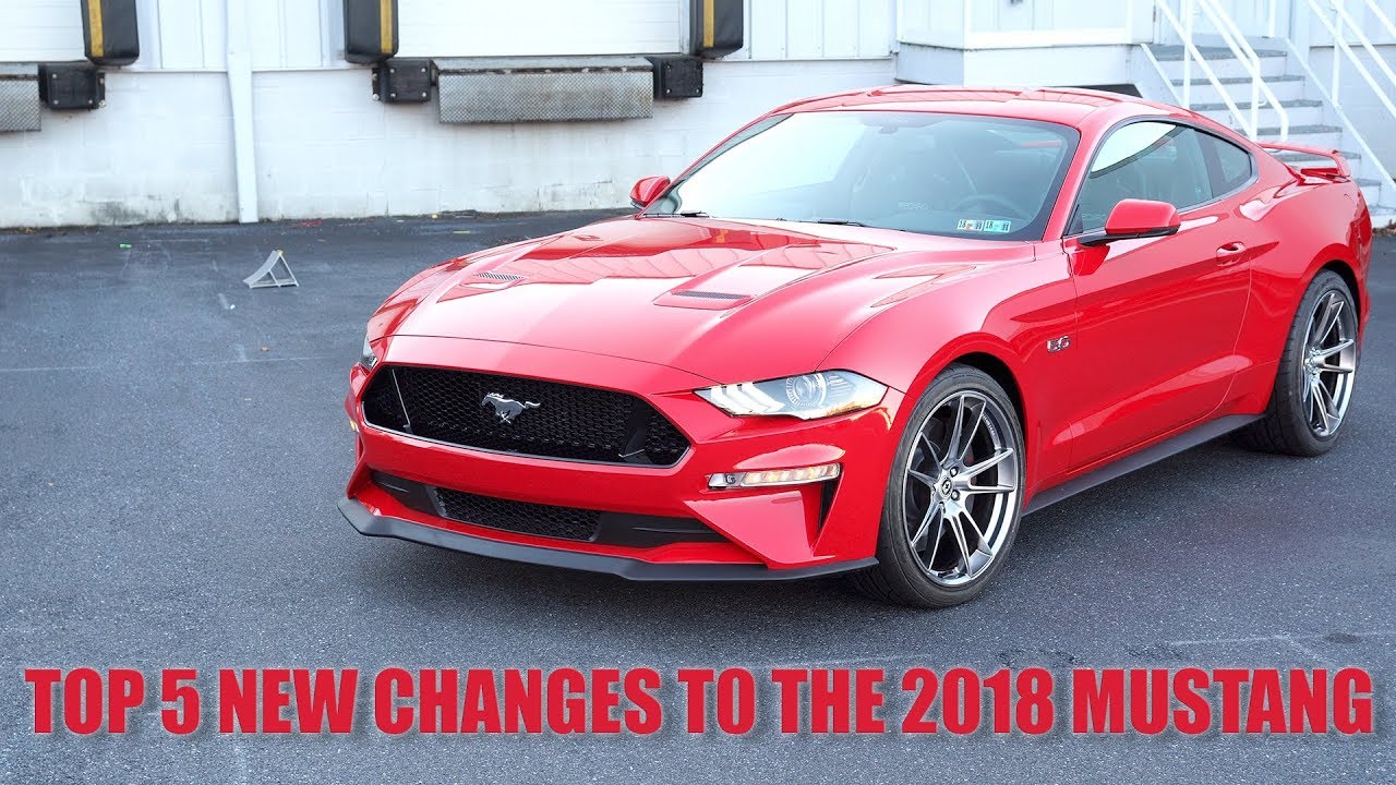Top 5 Changes to the 2018 Mustang