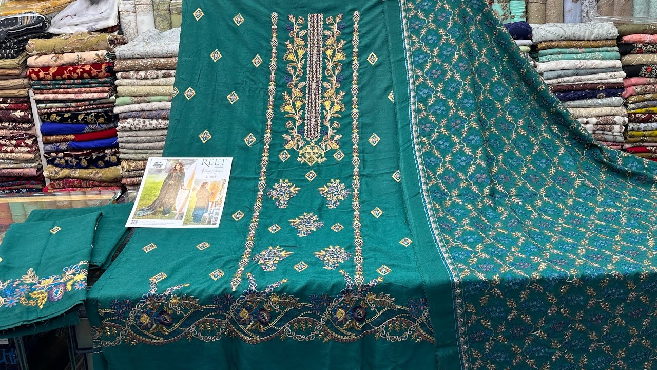 *REET BY RAMSHA*😍 Embroidered Karandi With Heavy *SHAWL*❤️ By ARSHAD FABRICS 👑