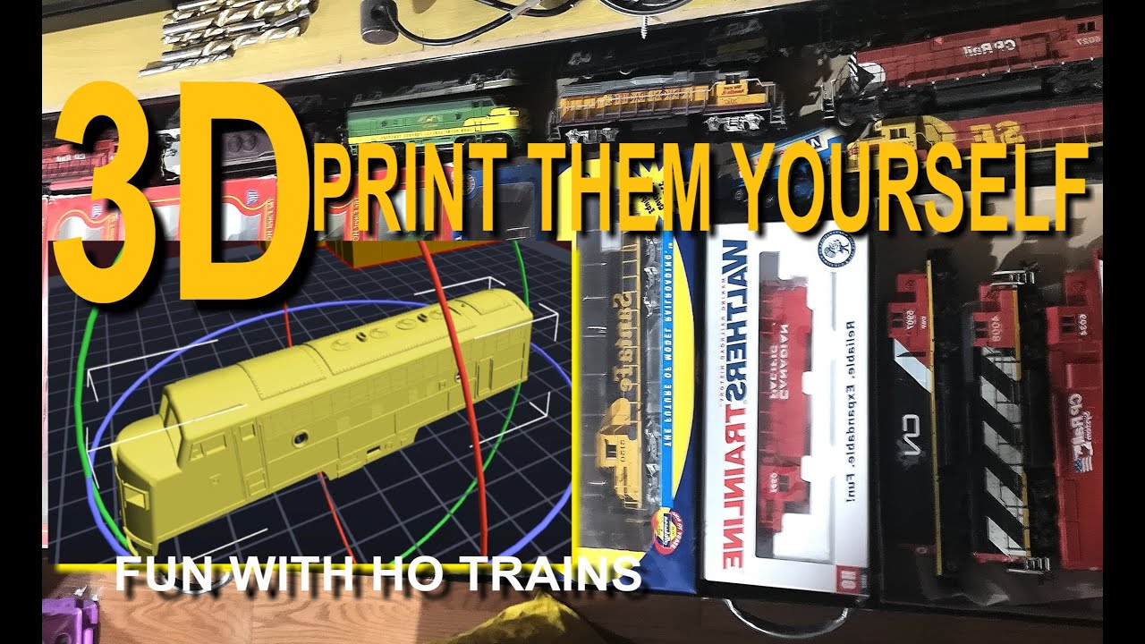 TRAINS PRINTED IN A 3D PRINTER 