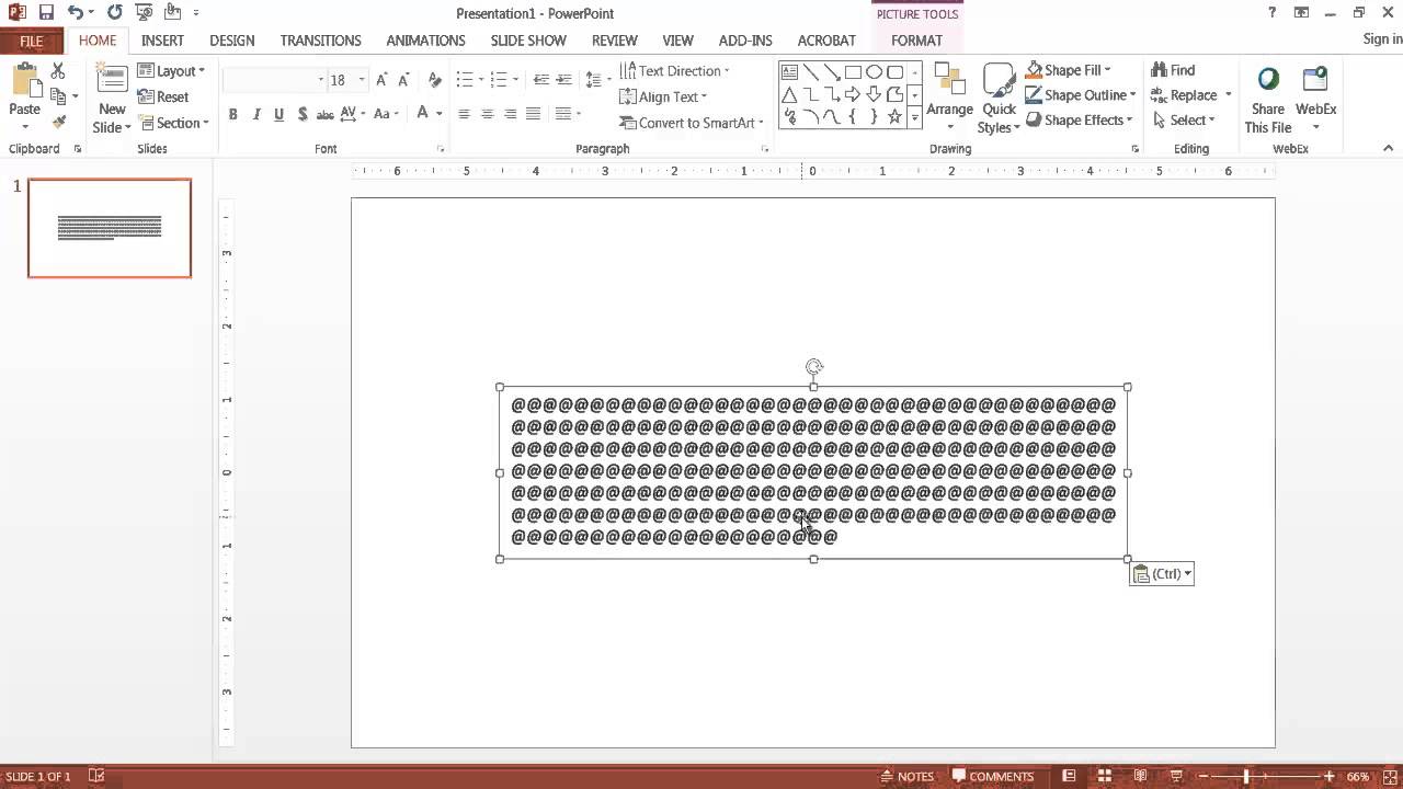 Create Long Footer Text