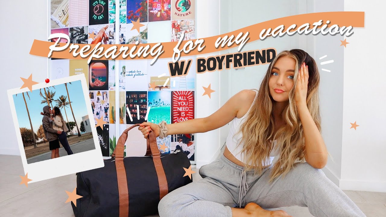 preparing for vacation with my boyfriend! (shopping, packing + glow up)