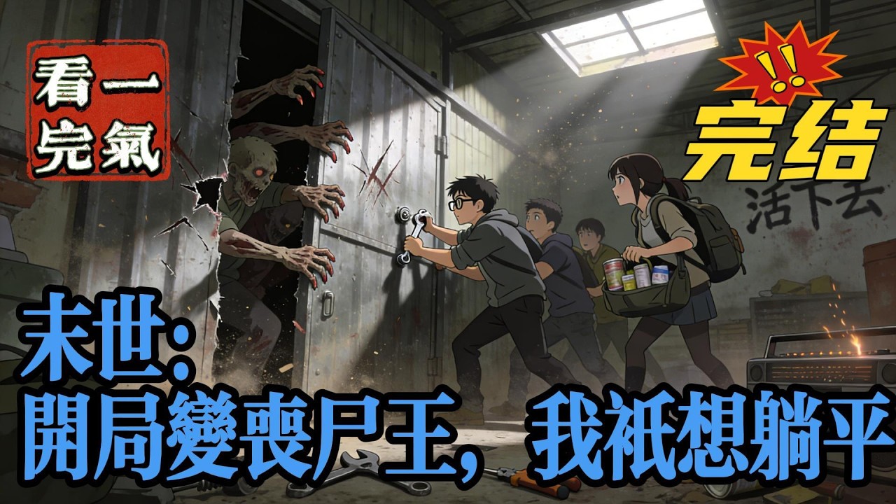 💥💥💥完结！《末世：开局变丧尸王，我只想躺平》搞笑+沙雕+系统+慢热。一夜之间，全球感染丧尸病毒！林燃开局觉醒丧尸之王，可自己的丧尸孩儿们却都是低能儿。#末世 #漫画解说#穿越#有声漫画#爽文