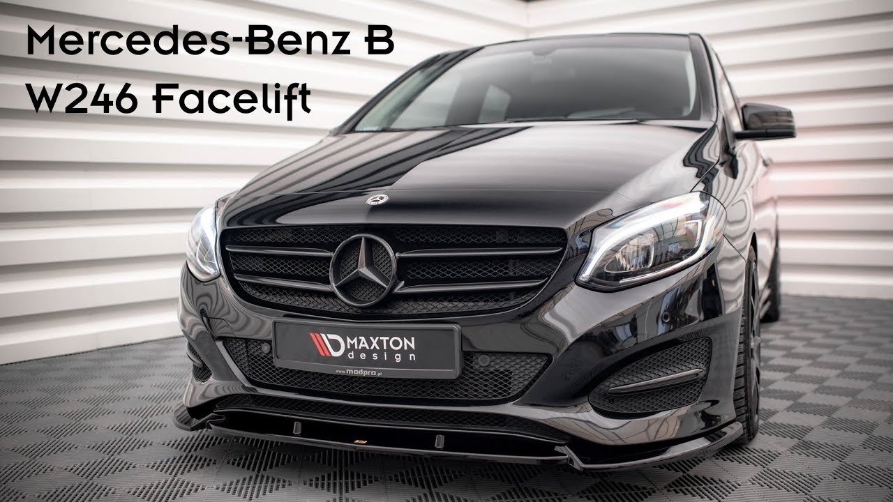 Mercedes-Benz B W246 Facelift | Maxton Design Splitter Set | Presentation 