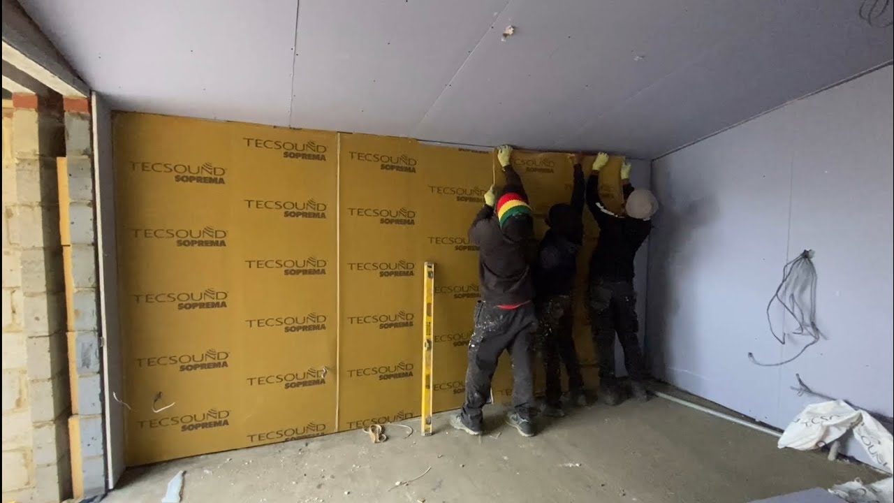 Installing Techsound sound proofing - Modern garden house - Ep 18