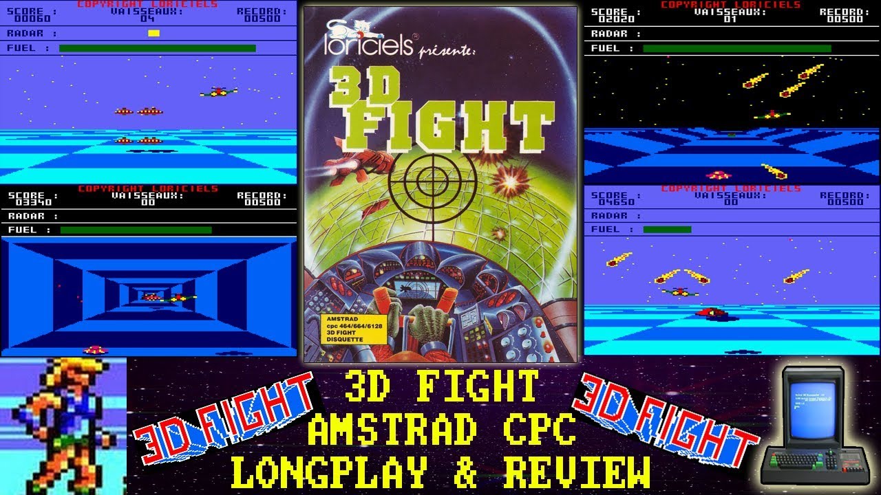 [AMSTRAD CPC] 3D Fight - Longplay & Review
