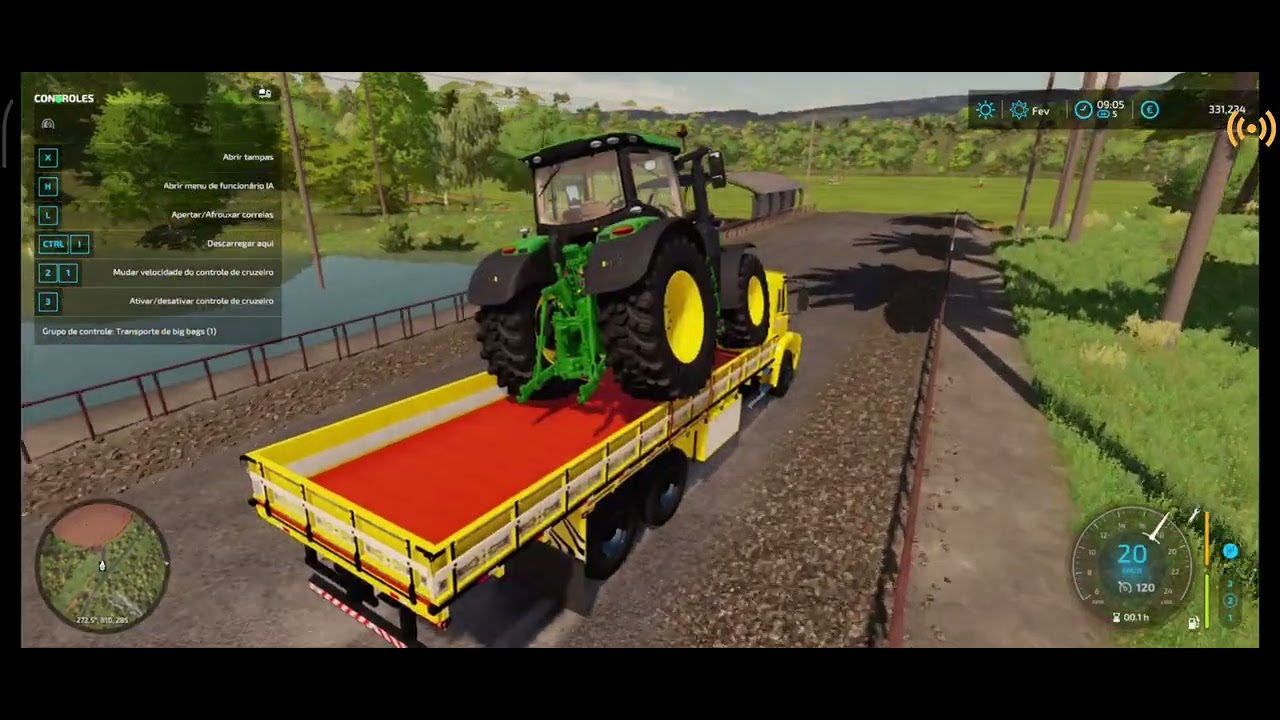 farming simulator 22  jogando no celular,começando uma nova fazenda 