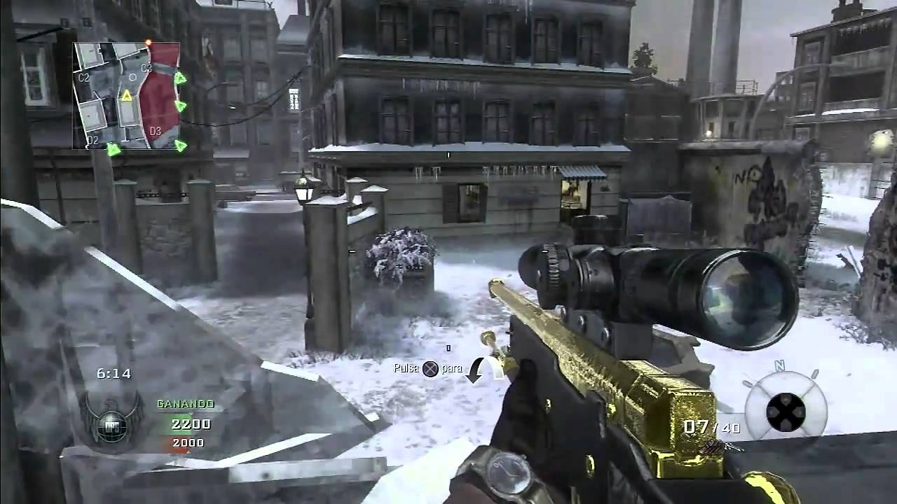 Berlin Wall L96 de Oro Call of Duty Black Ops [HD] Comentado por Willyrex