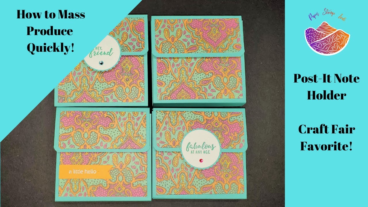 Simple Post-It Note Holder Craft Fair Idea