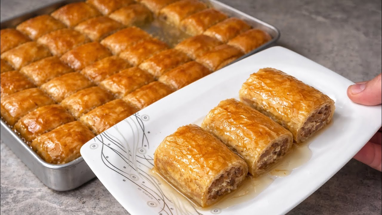 Annemden öğrendiğim yöntemle bayram tatlısı ✔️ kolay gazete baklavası tarifi 