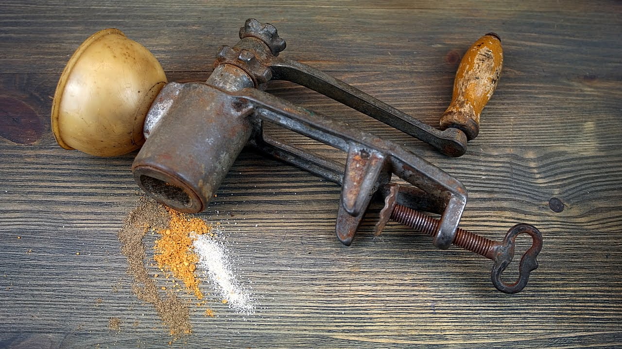 Restoration of  old spice grinder
