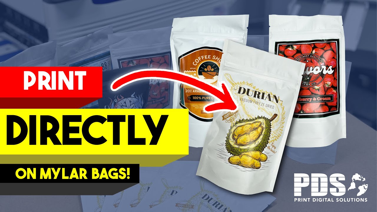 Print Directly on Stand Up Pouches | SP1360W Mylar Bag Printer with White Toner