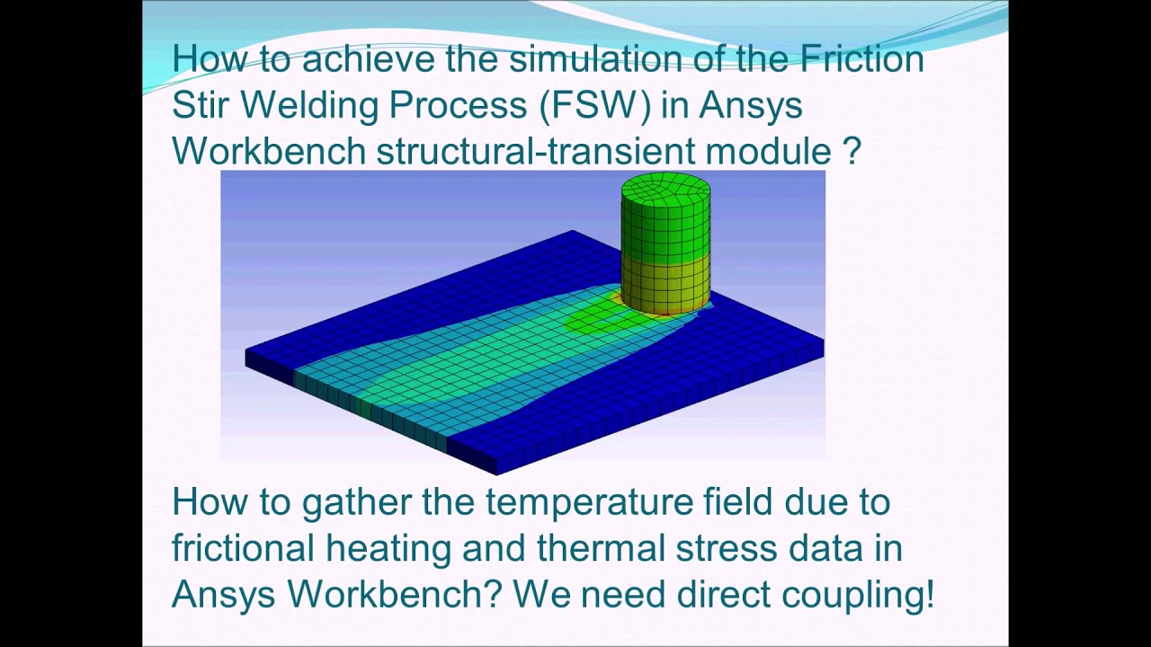 Full Free Friction Stir Welding Tutorial for Ansys Workbench !!!!