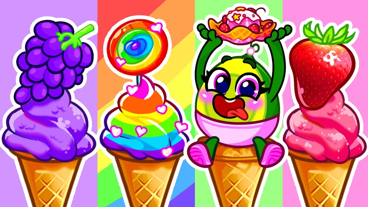 Yummy Yummy Ice Cream | Fun Stories for Kids | Best Kids Cartoon | Pit & Penny Stories 🥑💖 #baby