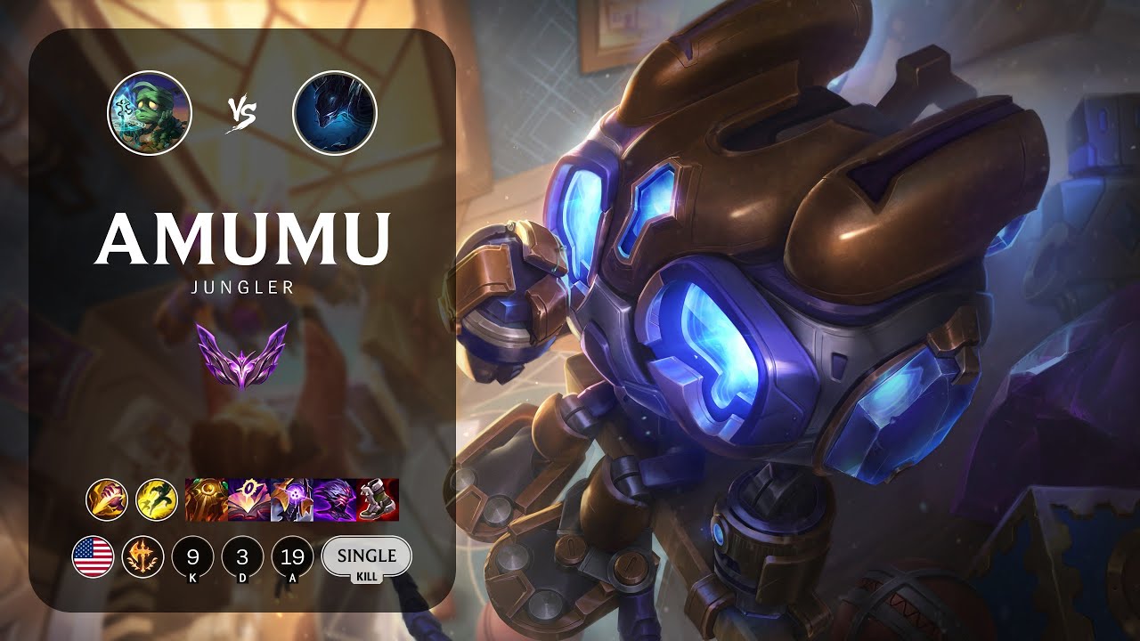 Amumu Jungle vs Nocturne - NA Master Patch 14.1